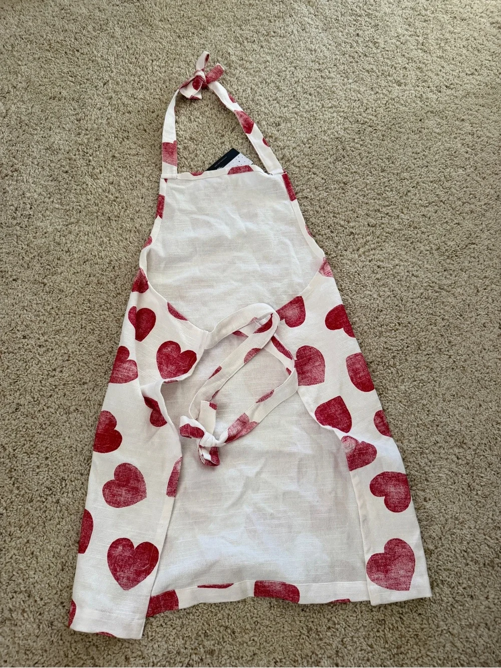 Red hearts Cooking Apron Nicole Miller